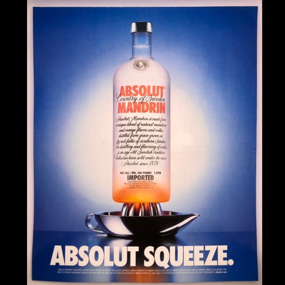 🟢[Absolut Vodka] ABSOLUT SQUEEZE Original 2001 Vintage Magazine Advertisement - Picture 2 of 12